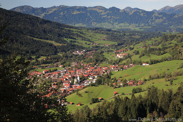 Bad-Hindelang Ostrachtal Alpenpanorama Allgu Naturidylle