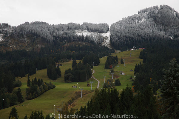 Nesselwang Berghang Skispiste Lifte Alpspitzbahn in Allg�u Alpen