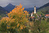 Pfronten Herbstpanorama in Allgäu Alpenlandschaft Bergidylle