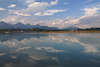 Forggensee Wolkenstimmung-Naturfoto Allgu Alpengipfel Wasserspiegelung