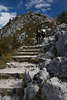 914942_Gipfelstufen zum Jenner Felsenwelt Naturbild mit Menschen Bergstrmer Frauenpaar Wanderer Foto