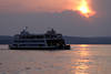 Schiff Bodensee Fhre Foto Meersburg-Konstanz Stimmungsbild bei Sonnenuntergang