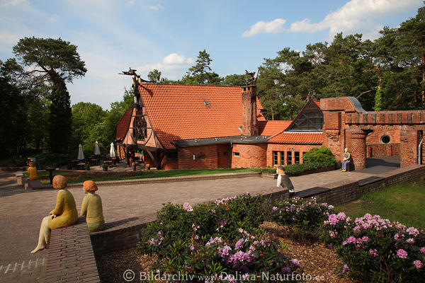 Worpsweder Knstlerkolonie Groe Kunstschau Ausstellung im Freien