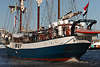 802091_ Dreimaster Atlantis Hintern Foto Segelschiff aus Amsterdam bei Hafengeburtstag