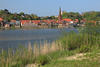 Lauenburg Elbe Schilfufer Grasland Wasserblick 