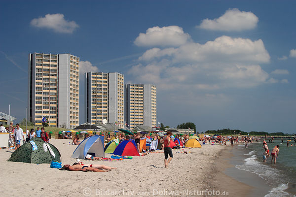 Burgtiefe Strand auf Fehmarn Ostseeinsel Ferienzentrum