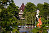52682_ Hamburg Yachthafen am AlsterSee Segelboote grüner Frühling am Bellevue