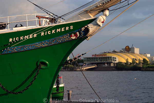 Wassernixe Nymphe Rickmer Rickmers Schiffsspitze Theater Elbblick