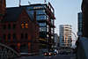 Sandbrcke in Speicherstadt Foto Hamburg-Reise in glserne Hochhuser Hafencity