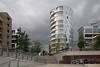 Vasco-da-Gama Platz oval Hochhaus Kaiserkai Immobilie, moderne Architektur, Hafencity Hamburg