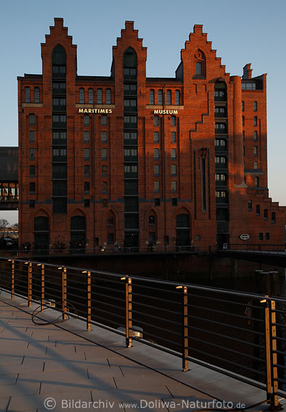 Maritimes Museum auf Kaispeicher B in Hamburg Backsteinbau-Look