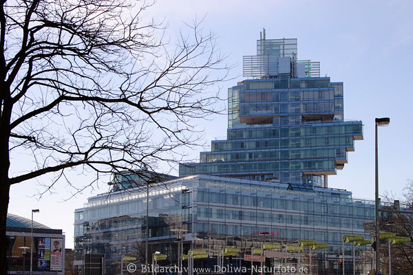 Glaspalast in Hannover Architektur Foto futuristisches Glasgebude Norddeutschen Landesbank