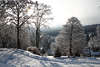 101088_Schierke im Schnee romantischer Ausblick auf Harz Bergdorf in Wintersonne Landschaft NaturIdylle