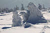 101921_Harz Schneegebilde am Brocken Winter windgeformte Verwehungen Naturbild am Harzgipfel