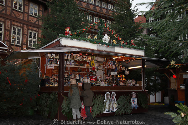 Puppendoktor Irmtraud�s Puppenst�bchen buntes Marktstand Foto aus Hildesheim Weihnachtsmarkt