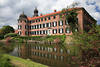 Eutiner Schloss Burg Wall Wassergraben Fotopanorama Lichtstimmung