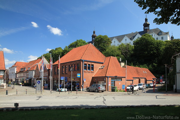 Pln Strasse Huser unterm Schloss Anfang der Fussgngerzone