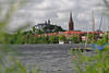 701883_Plön Großer See Wasserlandschaft Schloss Marktkirche Stadtblick