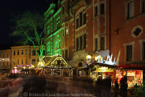 Oldenburg Weihnachtsmarkt Nachtlichter Kirchenstraße Advent Besucher