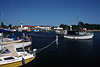 Timmendorf Hafen Insel Poel Foto Boote Schiff Meer Wasserblick bis Leuchtturm