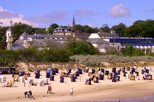 Ostseebad Heringsdorf Hotels Strandk�rbe Meer Sand Promenade