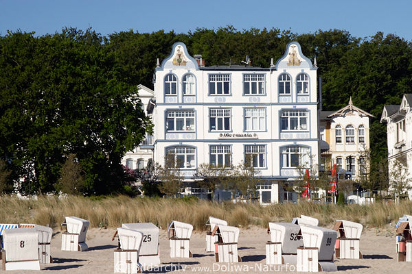 Usedom Hotel �Germania� in Seebad Bansin B�derarchitektur am Meer