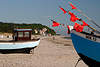 42076_Fischerboote am Strand Foto Bansin Blick am Meer Ostsee Promenade von Seebad Heringsdorf