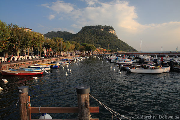 Garda Fhrhafen Ufer Wassermole Gardasee