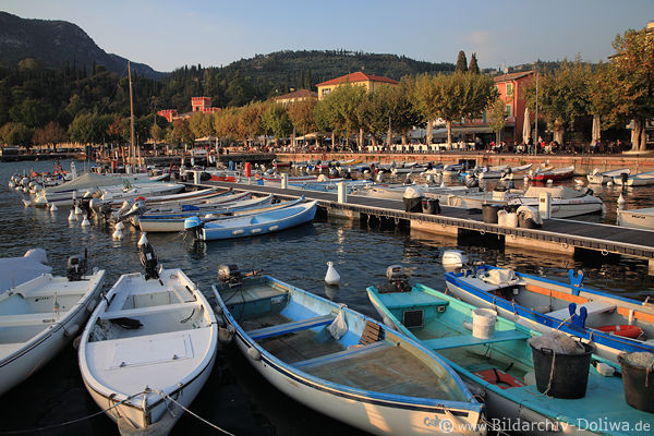 Porto Garda Boote in Wasser Gardasee