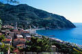 409733_Levanto Badebucht mit Strand Bild an Cinque Terre Mittelmeerkste in Ligurien