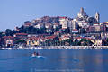 Imperia Foto Ligurien Altstadt Seeblick über blaues Meer Bild Urlaub an Azurküste Motorboot Fahrt zum Ufer
