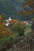 0834_Schnals Bergtal Wanderpfad durch Südtirols Herbstlandschaft Naturferien Bild oberhalb Bergdorf Katharinaberg