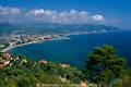 Pinienufer Diano Marina Bucht Mittelmeerküste Ligurien