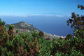La Palma Ostküste grüner Norden Dorf am Meer Blick zu Insel Teneriffa