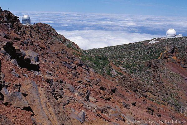 Grosternwarte LaPalma Observatorien auf Roque de los Muchachos