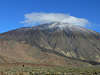 Av-0038_ Wolke über Pico del Teid Vulkan Foto aus Teneriffa, höchster Berg, Gipfel der Kanaren 3718 m