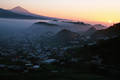 La Laguna mit Pico del Teide Teneriffa City Vulkan bei Sonnenuntergang