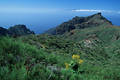 Nachbarinsel La Gomera Sicht von Masca Bergpass über berühmte Masca Schlucht
