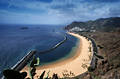 Playa de Las Teresitas Reisefotografie Teneriffa, San Andres Bild Berge Blick & Atlantikküste blaues Meer