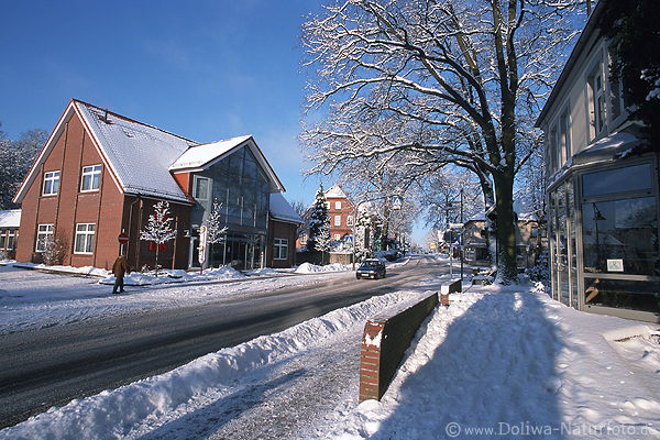 Bispingen Schnee Winterzauber Hauptstrae-Winterbild