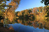 Brunausee Indian Summer Foto Seeufer golden Herbst Farbstimmung am Stillwasser