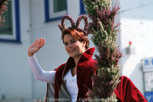 Heideknigin 1998 Katja Bendig mit Krone Heidebltenfest Schneverdingen