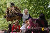 58421_Heideblütenfest 2005, feiern, Fest, Kinder auf Festwagen, Schneverdingen