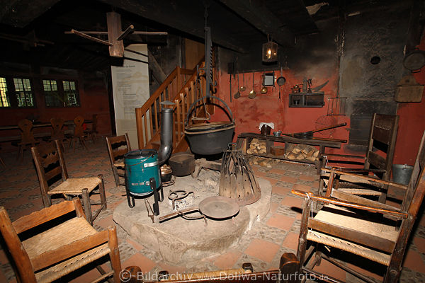 Heidemuseum Wilsede Heidjer Wohnkche Kochstelle Werkzeuge