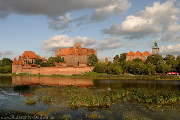 Marienburg Backsteinbau Festung Residenz des Hochmeisters Deutschen Ordens in Masuren