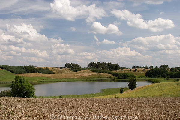 Wissowatter See in Masuren Hgellandschaft bei Wissowatten (Bycek See)