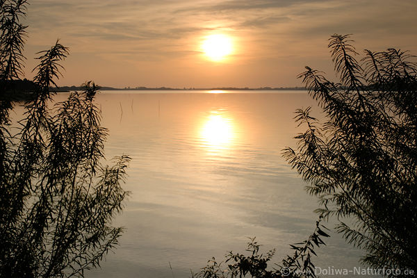Masuren Schwenzait-See Sonnenuntergang Natur-Fotodesign Spiegelung in Wasser stille Seetafel Romantik Sunset Mazury
