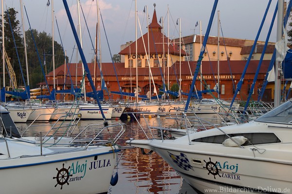 Angerburg Jachthafen Port Keja Segelboote Tawerne maritimes Masurenbild 509918 Wegorzewo Mazuryfoto