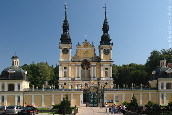 Basilika Heiligelinde in Masuren-Bild Doppelturm-Barockkirche Swieta Lipka