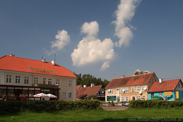 Masurendorf Heilige-Linde Huser-Landschaft Reisebild Besuch Pilgersttte Swieta Lipka